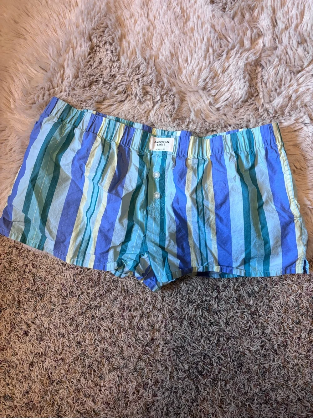 American Eagle Outfitters Multicolor Striped Lounge Shorts